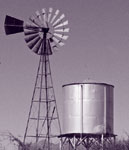 Windmill and water tower